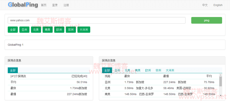 GlobalPing 国际版超级 PING 提供六大洲 30+节点-Ferry资源网